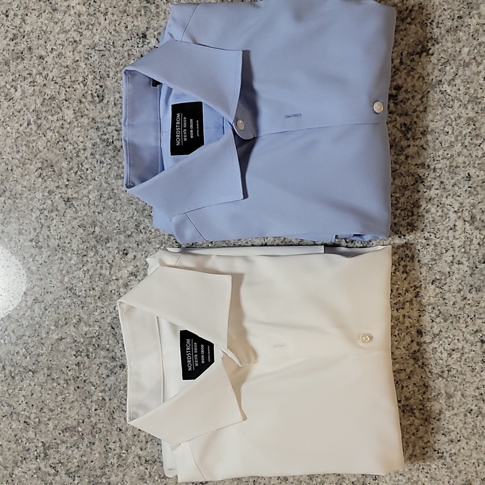 Nordstrom Extra Trim Fit Non-Iron Solid Stretch Dress Shirt